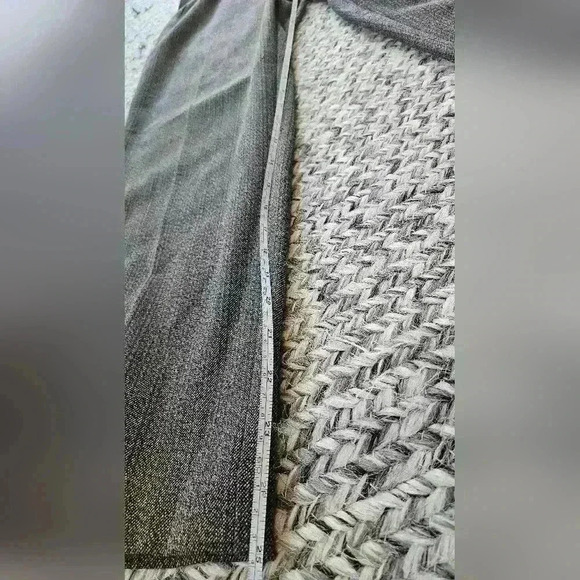 Tribal Stretch Extensible Wide leg Trouser Size 8P Brown w/ Blue & Tan Stripping - Picture 8 of 12